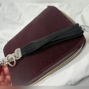 SUEDE LEATHER TASSELS KEYFOB BAG CHARM KEYCHAIN HANGTAG KEY RING TIGNANELLO